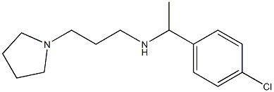 [1-(4-chlorophenyl)ethyl][3-(pyrrolidin-1-yl)propyl]amine Struktur