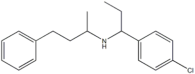 [1-(4-chlorophenyl)propyl](4-phenylbutan-2-yl)amine Struktur