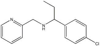 [1-(4-chlorophenyl)propyl](pyridin-2-ylmethyl)amine Struktur