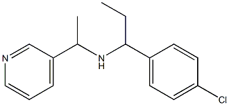 [1-(4-chlorophenyl)propyl][1-(pyridin-3-yl)ethyl]amine Struktur