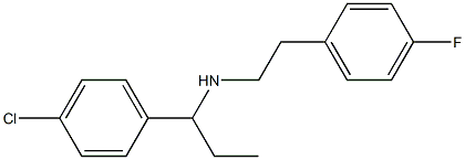 [1-(4-chlorophenyl)propyl][2-(4-fluorophenyl)ethyl]amine Struktur