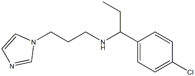 [1-(4-chlorophenyl)propyl][3-(1H-imidazol-1-yl)propyl]amine Struktur