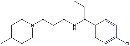 [1-(4-chlorophenyl)propyl][3-(4-methylpiperidin-1-yl)propyl]amine Struktur