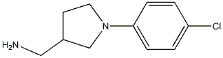 [1-(4-chlorophenyl)pyrrolidin-3-yl]methylamine Struktur