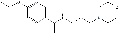 [1-(4-ethoxyphenyl)ethyl][3-(morpholin-4-yl)propyl]amine Struktur