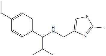 [1-(4-ethylphenyl)-2-methylpropyl][(2-methyl-1,3-thiazol-4-yl)methyl]amine Struktur