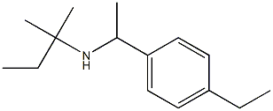 [1-(4-ethylphenyl)ethyl](2-methylbutan-2-yl)amine Struktur