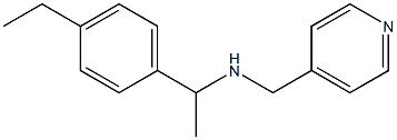 [1-(4-ethylphenyl)ethyl](pyridin-4-ylmethyl)amine Struktur