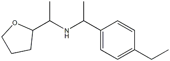 [1-(4-ethylphenyl)ethyl][1-(oxolan-2-yl)ethyl]amine Struktur