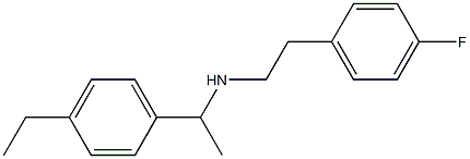 [1-(4-ethylphenyl)ethyl][2-(4-fluorophenyl)ethyl]amine Struktur