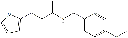 [1-(4-ethylphenyl)ethyl][4-(furan-2-yl)butan-2-yl]amine Struktur