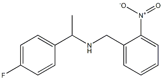 [1-(4-fluorophenyl)ethyl][(2-nitrophenyl)methyl]amine Struktur