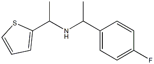 [1-(4-fluorophenyl)ethyl][1-(thiophen-2-yl)ethyl]amine Struktur