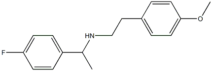 [1-(4-fluorophenyl)ethyl][2-(4-methoxyphenyl)ethyl]amine Struktur