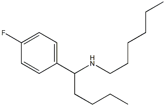 [1-(4-fluorophenyl)pentyl](hexyl)amine Struktur