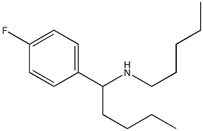 [1-(4-fluorophenyl)pentyl](pentyl)amine Struktur