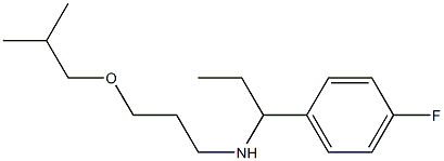 [1-(4-fluorophenyl)propyl][3-(2-methylpropoxy)propyl]amine Struktur