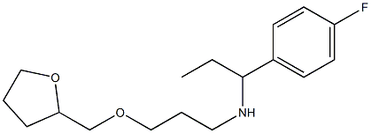 [1-(4-fluorophenyl)propyl][3-(oxolan-2-ylmethoxy)propyl]amine Struktur