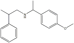 [1-(4-methoxyphenyl)ethyl](2-phenylpropyl)amine Struktur