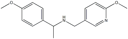 [1-(4-methoxyphenyl)ethyl][(6-methoxypyridin-3-yl)methyl]amine Struktur