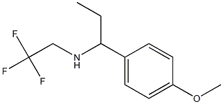 [1-(4-methoxyphenyl)propyl](2,2,2-trifluoroethyl)amine Struktur