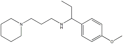 [1-(4-methoxyphenyl)propyl][3-(piperidin-1-yl)propyl]amine Struktur