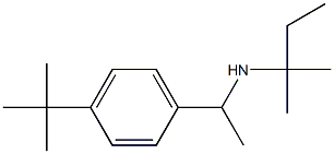 [1-(4-tert-butylphenyl)ethyl](2-methylbutan-2-yl)amine Struktur