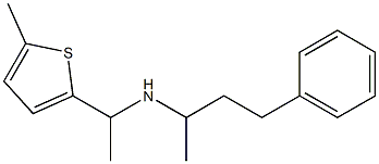 [1-(5-methylthiophen-2-yl)ethyl](4-phenylbutan-2-yl)amine Struktur