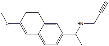 [1-(6-methoxynaphthalen-2-yl)ethyl](prop-2-yn-1-yl)amine Struktur