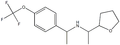 [1-(oxolan-2-yl)ethyl]({1-[4-(trifluoromethoxy)phenyl]ethyl})amine Struktur