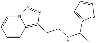 [1-(thiophen-2-yl)ethyl](2-{[1,2,4]triazolo[3,4-a]pyridin-3-yl}ethyl)amine Struktur