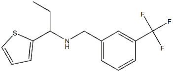 [1-(thiophen-2-yl)propyl]({[3-(trifluoromethyl)phenyl]methyl})amine Struktur