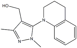 [1,3-dimethyl-5-(1,2,3,4-tetrahydroquinolin-1-yl)-1H-pyrazol-4-yl]methanol Struktur