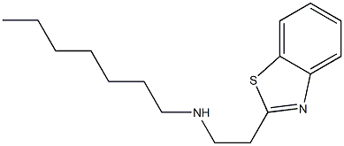 [2-(1,3-benzothiazol-2-yl)ethyl](heptyl)amine Struktur