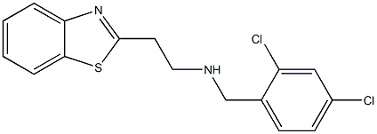 [2-(1,3-benzothiazol-2-yl)ethyl][(2,4-dichlorophenyl)methyl]amine Struktur