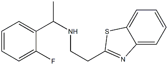 [2-(1,3-benzothiazol-2-yl)ethyl][1-(2-fluorophenyl)ethyl]amine Struktur