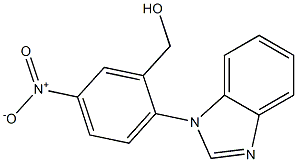 [2-(1H-1,3-benzodiazol-1-yl)-5-nitrophenyl]methanol Struktur