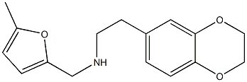 [2-(2,3-dihydro-1,4-benzodioxin-6-yl)ethyl][(5-methylfuran-2-yl)methyl]amine Struktur