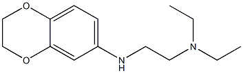 [2-(2,3-dihydro-1,4-benzodioxin-6-ylamino)ethyl]diethylamine Struktur