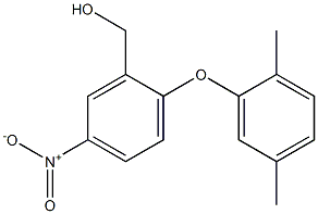 [2-(2,5-dimethylphenoxy)-5-nitrophenyl]methanol Struktur