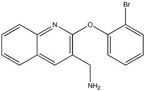 [2-(2-bromophenoxy)quinolin-3-yl]methanamine Struktur