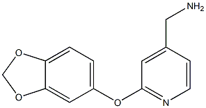 [2-(2H-1,3-benzodioxol-5-yloxy)pyridin-4-yl]methanamine Struktur