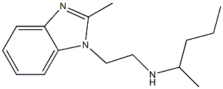 [2-(2-methyl-1H-1,3-benzodiazol-1-yl)ethyl](pentan-2-yl)amine Struktur