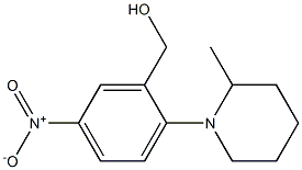 [2-(2-methylpiperidin-1-yl)-5-nitrophenyl]methanol Struktur