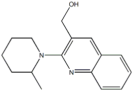 [2-(2-methylpiperidin-1-yl)quinolin-3-yl]methanol Struktur