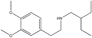 [2-(3,4-dimethoxyphenyl)ethyl](2-ethylbutyl)amine Struktur