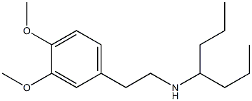 [2-(3,4-dimethoxyphenyl)ethyl](heptan-4-yl)amine Struktur