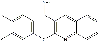 [2-(3,4-dimethylphenoxy)quinolin-3-yl]methanamine Struktur