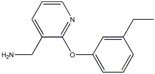 [2-(3-ethylphenoxy)pyridin-3-yl]methylamine Struktur