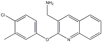 [2-(4-chloro-3-methylphenoxy)quinolin-3-yl]methanamine Struktur